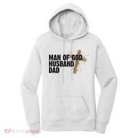 Man Of God Husband Dad Religious Cross Fathers Day Women's Hoodie thumb 0