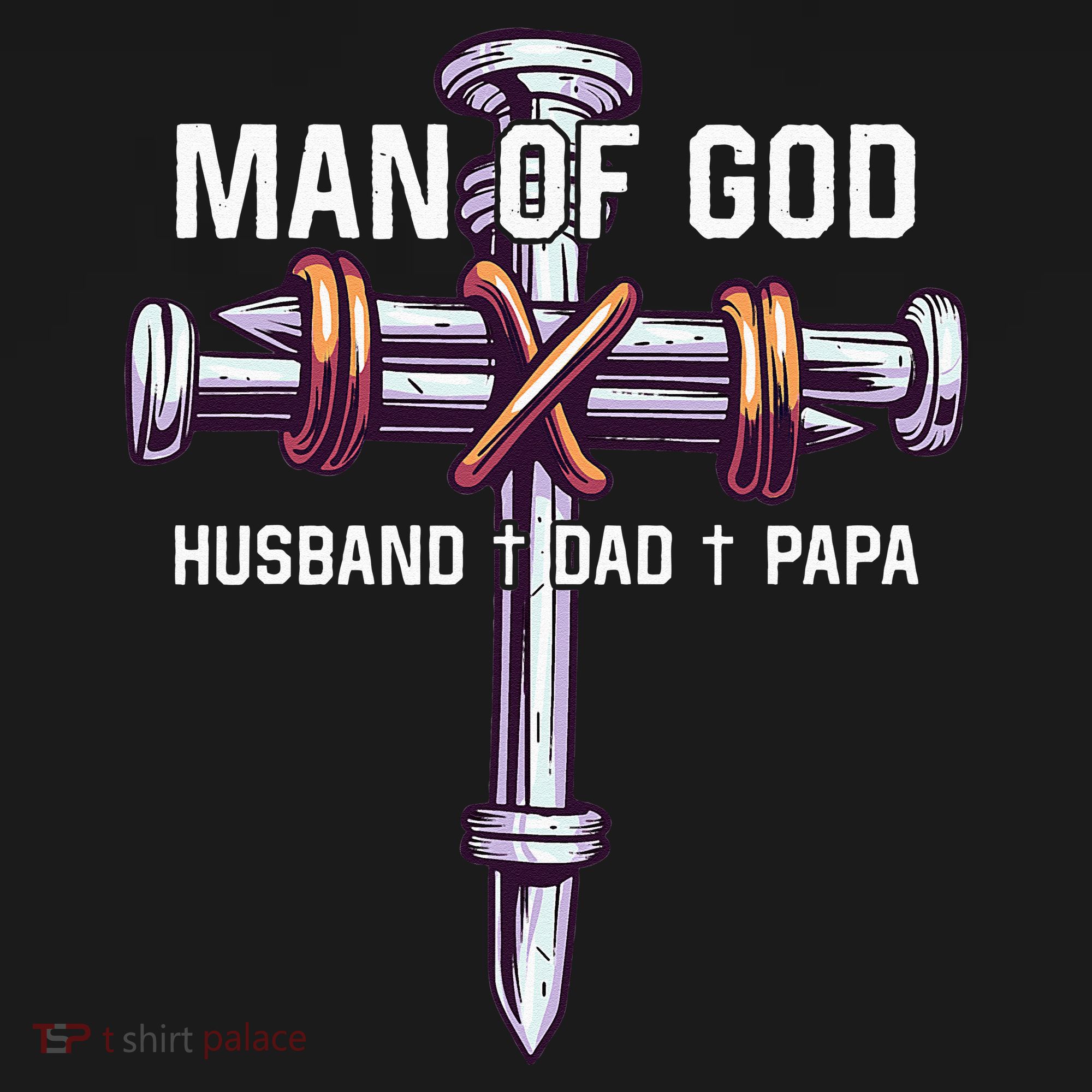 Man of God Husband Dad Papa Christian Fathers Day Apron