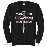 Man of God Husband Dad Papa Christian Fathers Day Sweatshirt thumb 0
