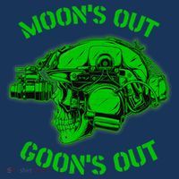 MOON'S OUT GOON'S OUT Skull Helmet NVGs Military 'S Beanie thumb 2