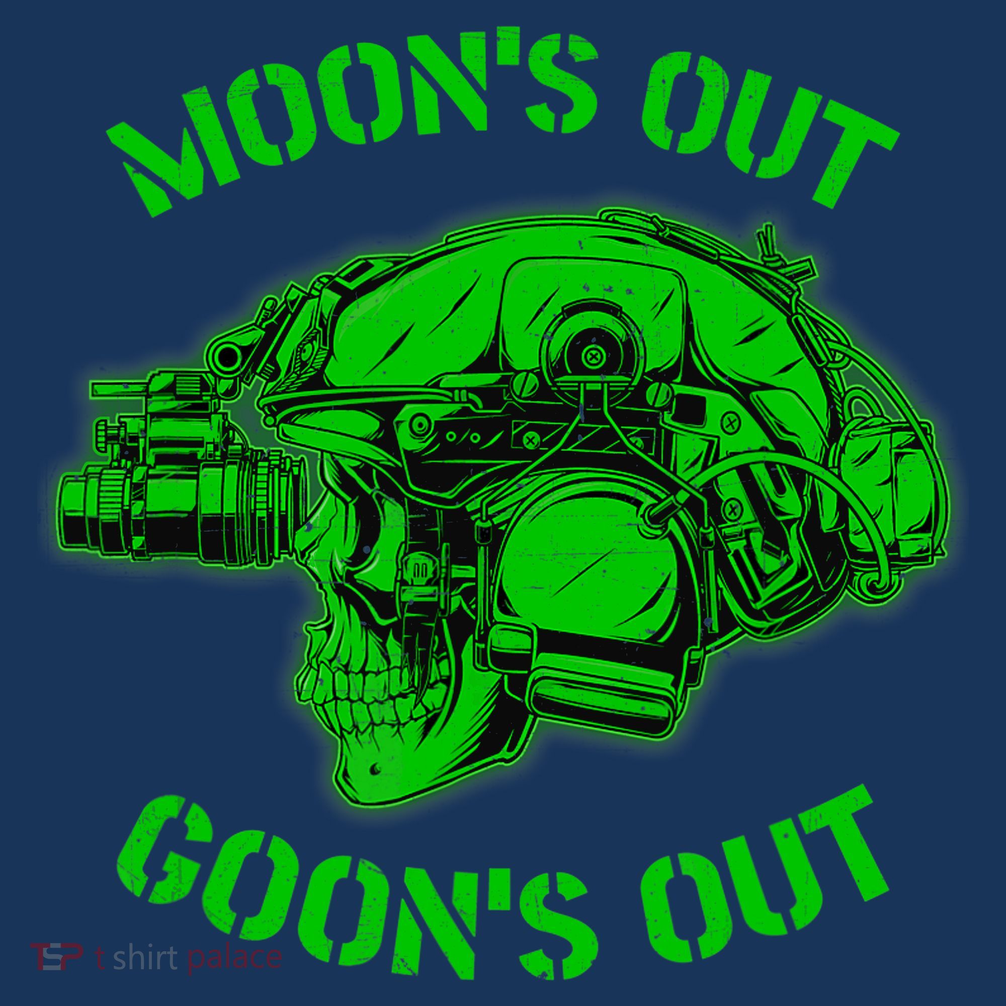 MOON'S OUT GOON'S OUT Skull Helmet NVGs Military 'S Hat