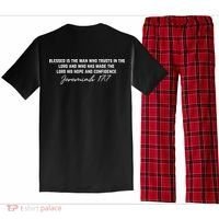 Man Of God Father Jeremiah 17:7 Front And Back Pajama Set thumb 1