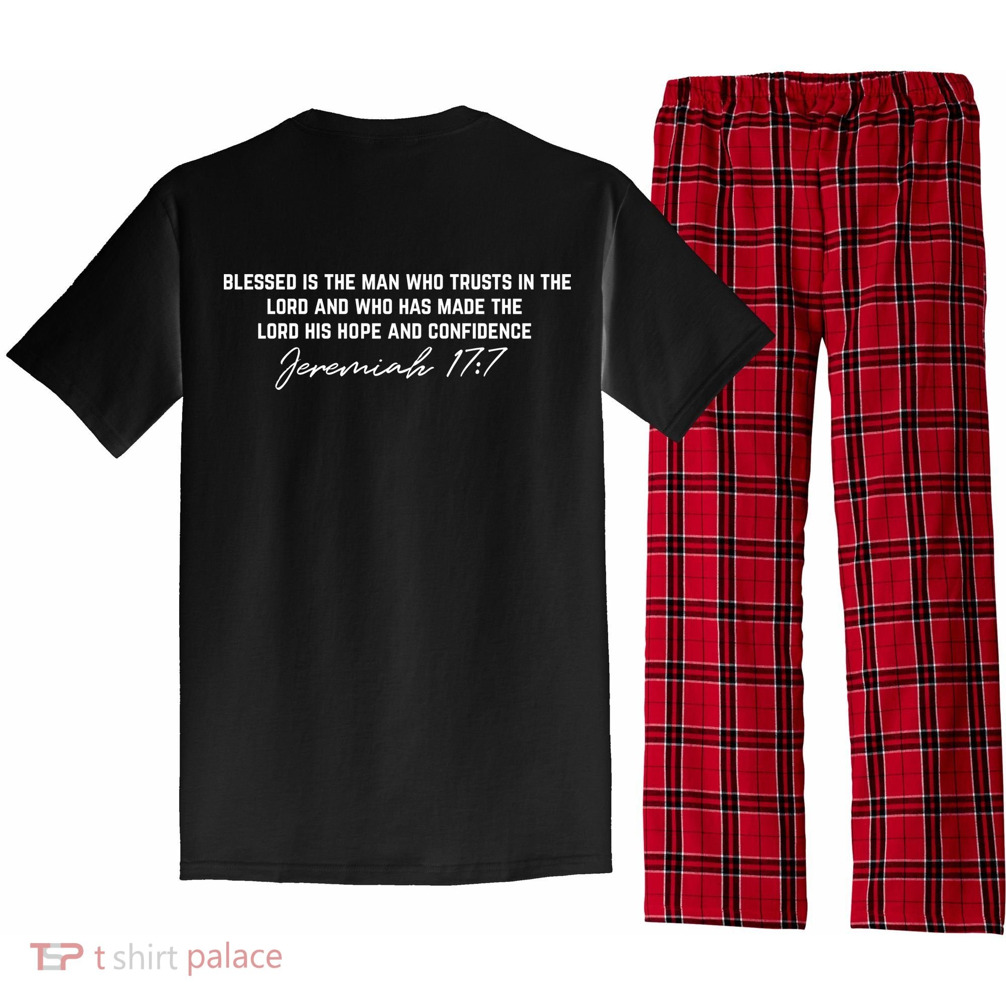 Man Of God Father Jeremiah 17:7 Front And Back Pajama Set