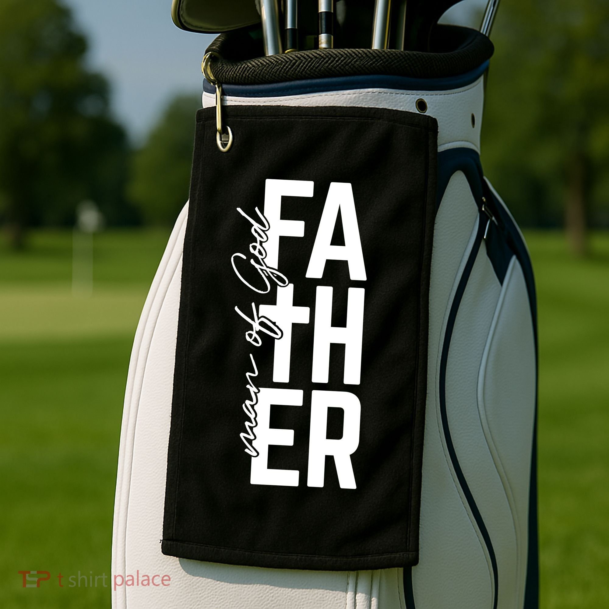 Man Of God Father Jeremiah 17:7 Front And Back Golf Towel
