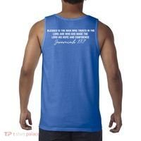 Man Of God Father Jeremiah 17:7 Front And Back Tank Top thumb 1