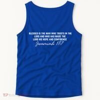 Man Of God Father Jeremiah 17:7 Front And Back Tank Top thumb 5