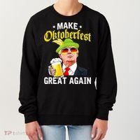 Make Oktoberfest Great Again Funny Trump Drink Beer Mug Women's Sweatshirt thumb 0