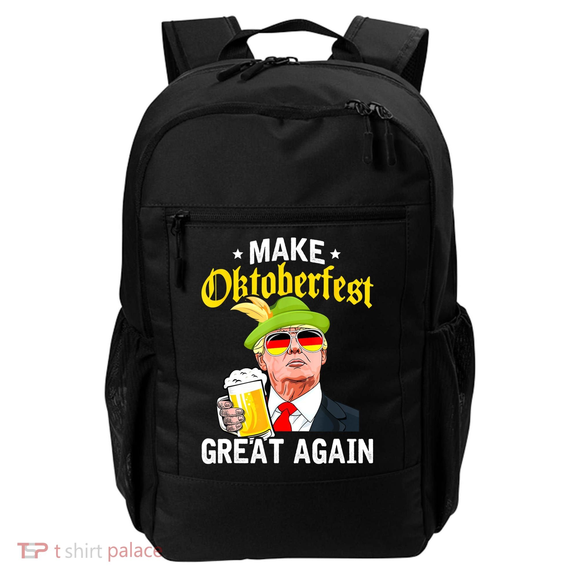 Make Oktoberfest Great Again Funny Trump Drink Beer Mug Backpack