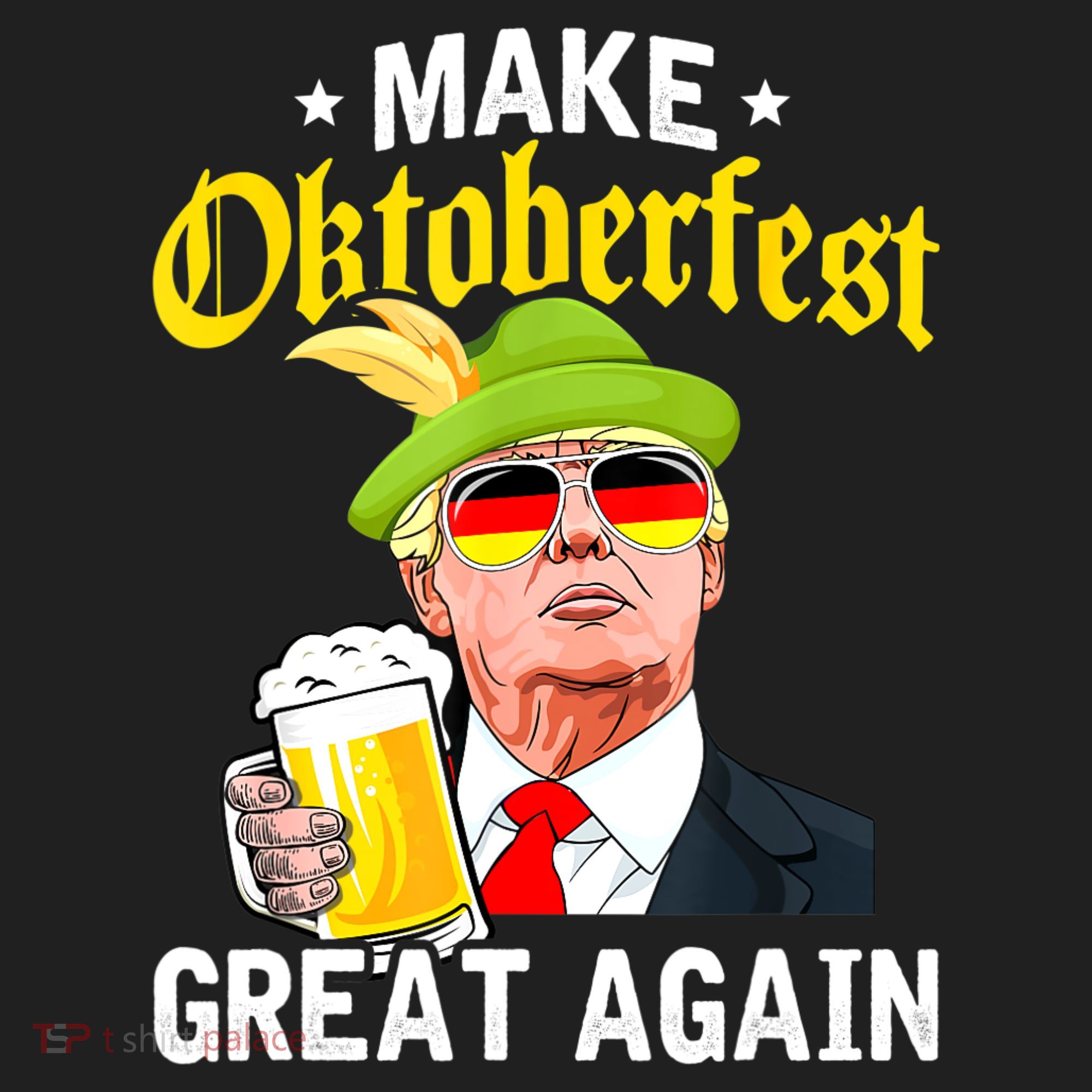 Make Oktoberfest Great Again Funny Trump Drink Beer Mug Beanie