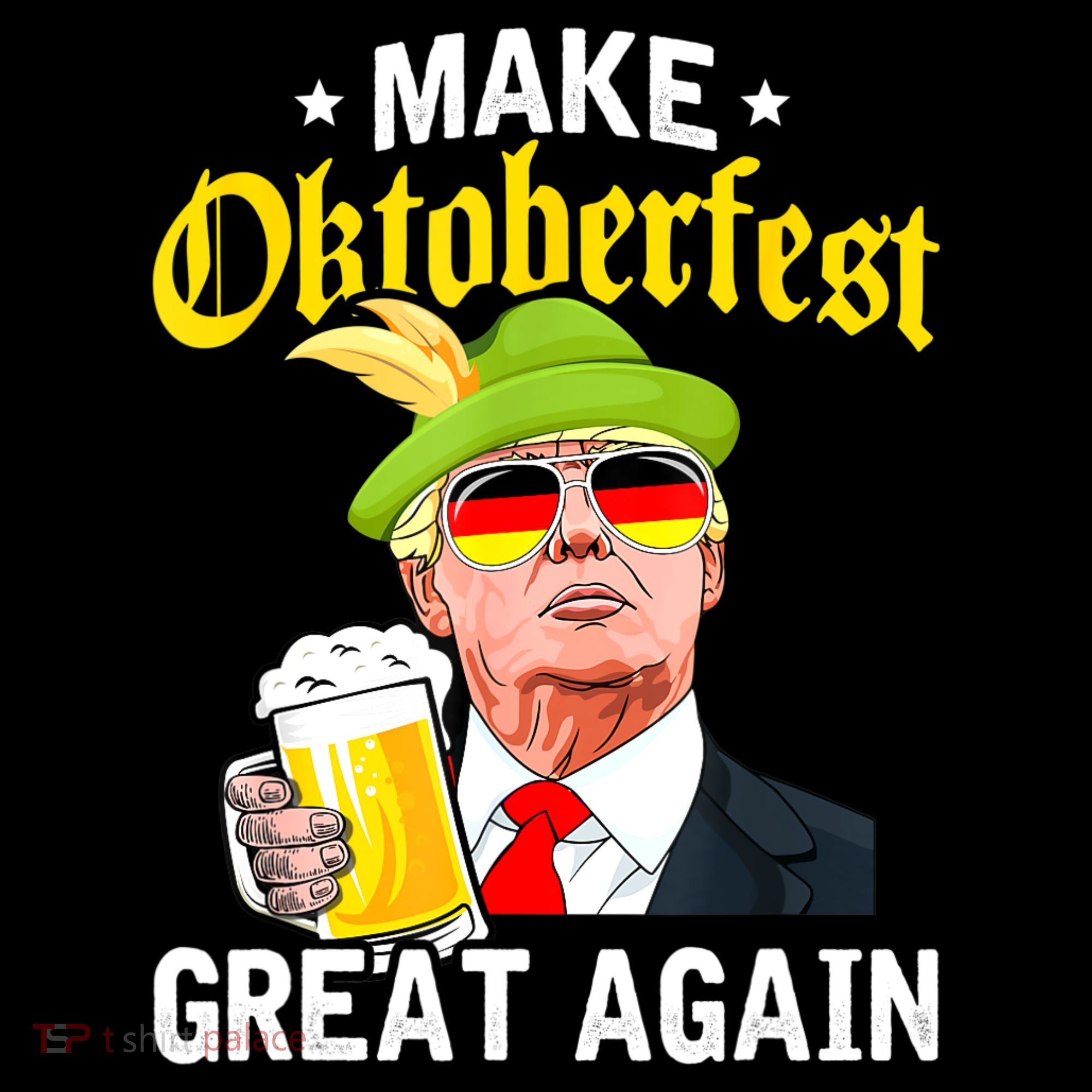Make Oktoberfest Great Again Funny Trump Drink Beer Mug Women's Hoodie