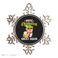 Make Oktoberfest Great Again Funny Trump Drink Beer Mug Ornament thumb 0