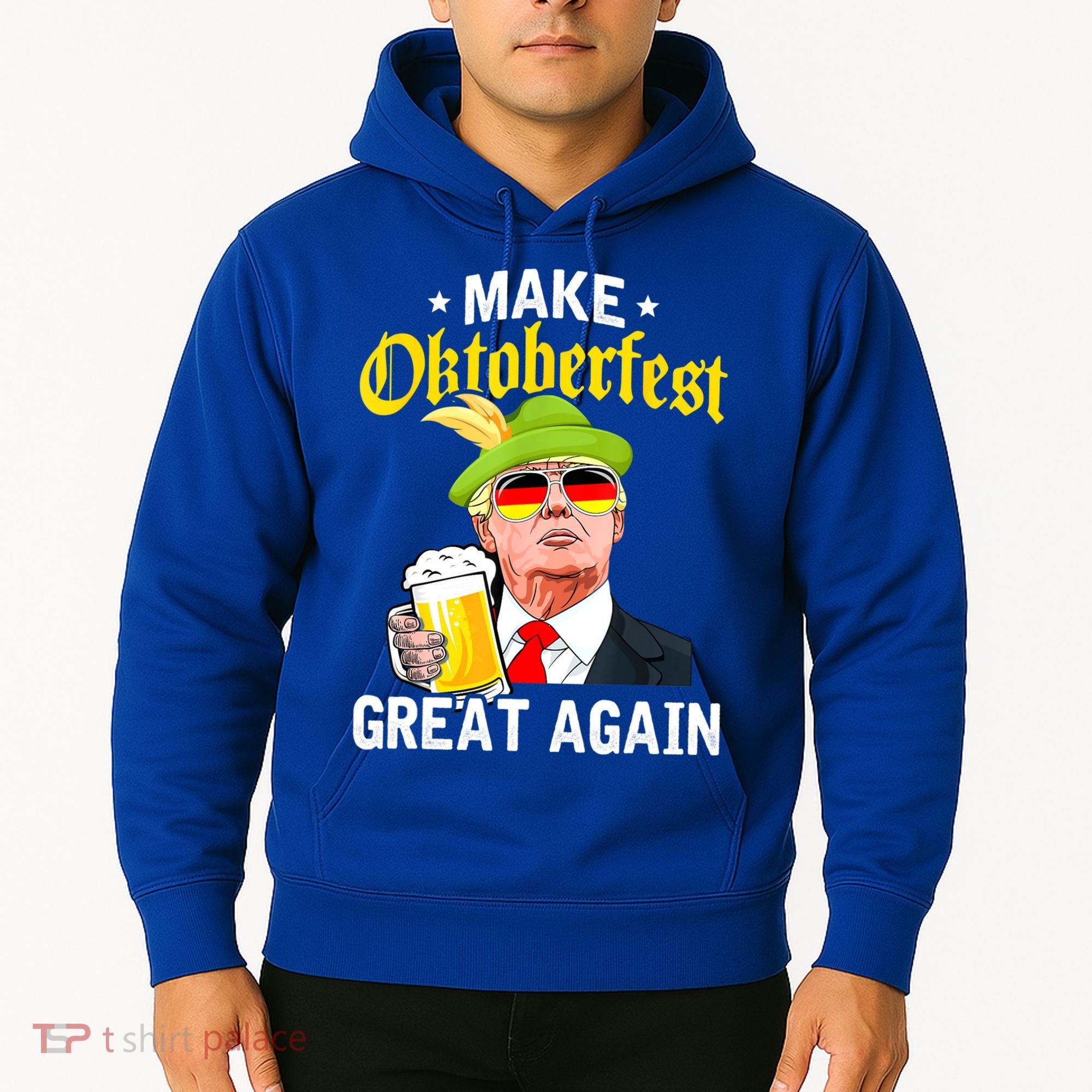 Make Oktoberfest Great Again Funny Trump Drink Beer Mug Hoodie