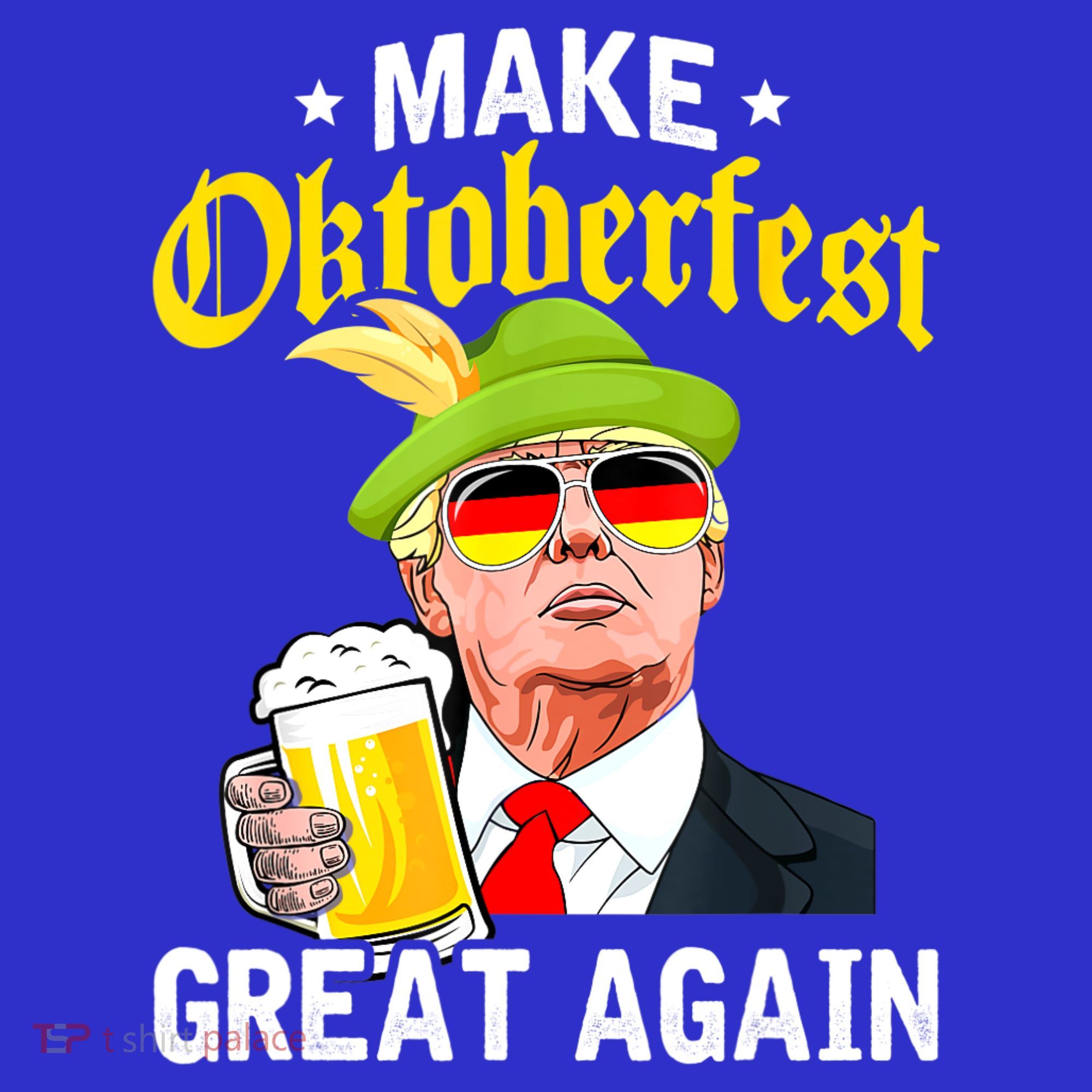 Make Oktoberfest Great Again Funny Trump Drink Beer Mug Apron