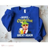 Make Oktoberfest Great Again Funny Trump Drink Beer Mug Sweatshirt thumb 2