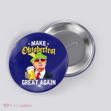 Make Oktoberfest Great Again Funny Trump Drink Beer Mug Button