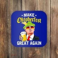 Make Oktoberfest Great Again Funny Trump Drink Beer Mug Coaster thumb 0