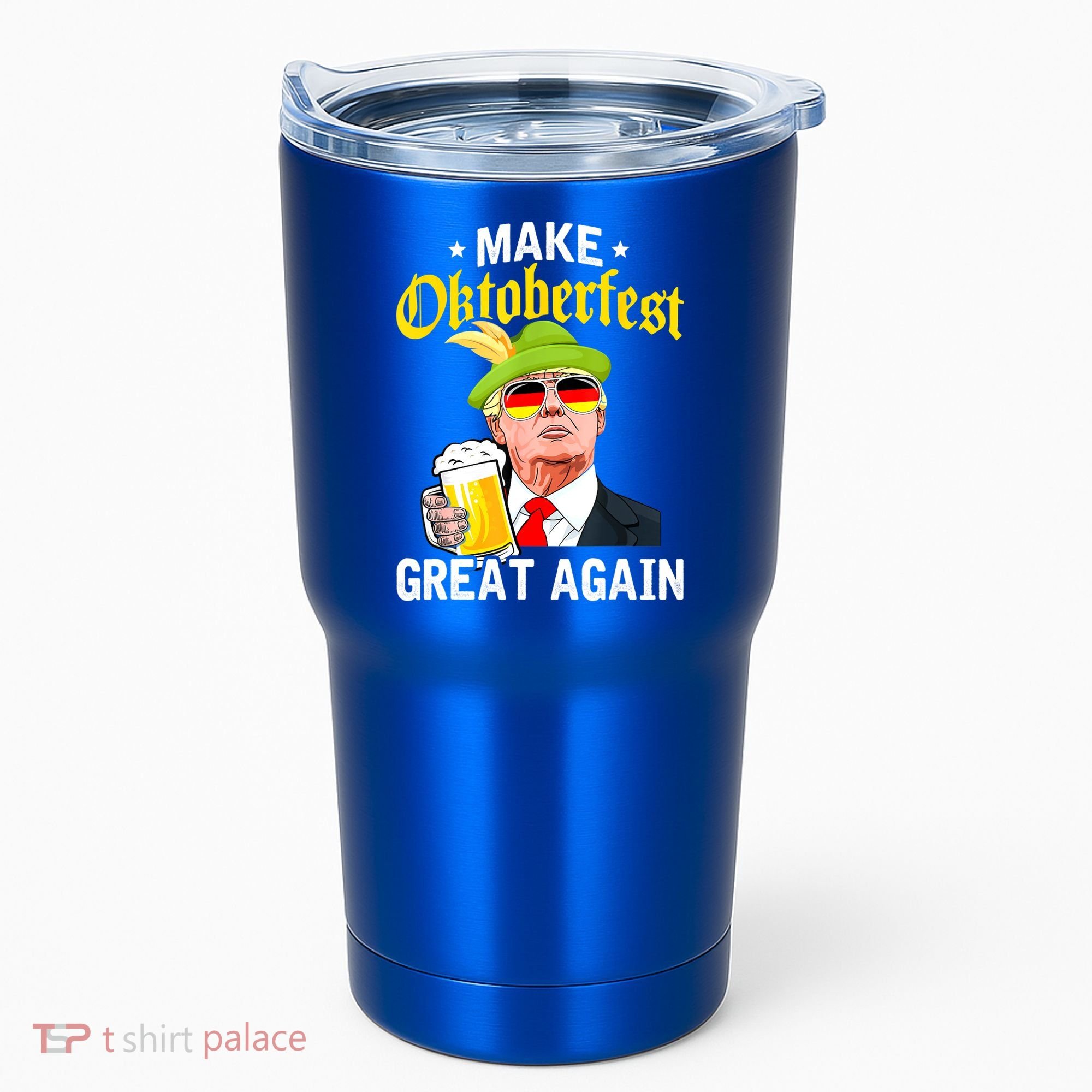 Make Oktoberfest Great Again Funny Trump Drink Beer Mug Tumbler
