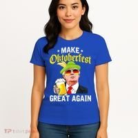 Make Oktoberfest Great Again Funny Trump Drink Beer Mug Women's T-Shirt thumb 4
