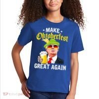 Make Oktoberfest Great Again Funny Trump Drink Beer Mug Kids T-Shirt thumb 2