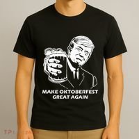 Make Oktoberfest Great Again Funny Trump Drink Beer Festival T-Shirt thumb 3