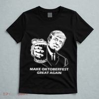 Make Oktoberfest Great Again Funny Trump Drink Beer Festival T-Shirt thumb 5
