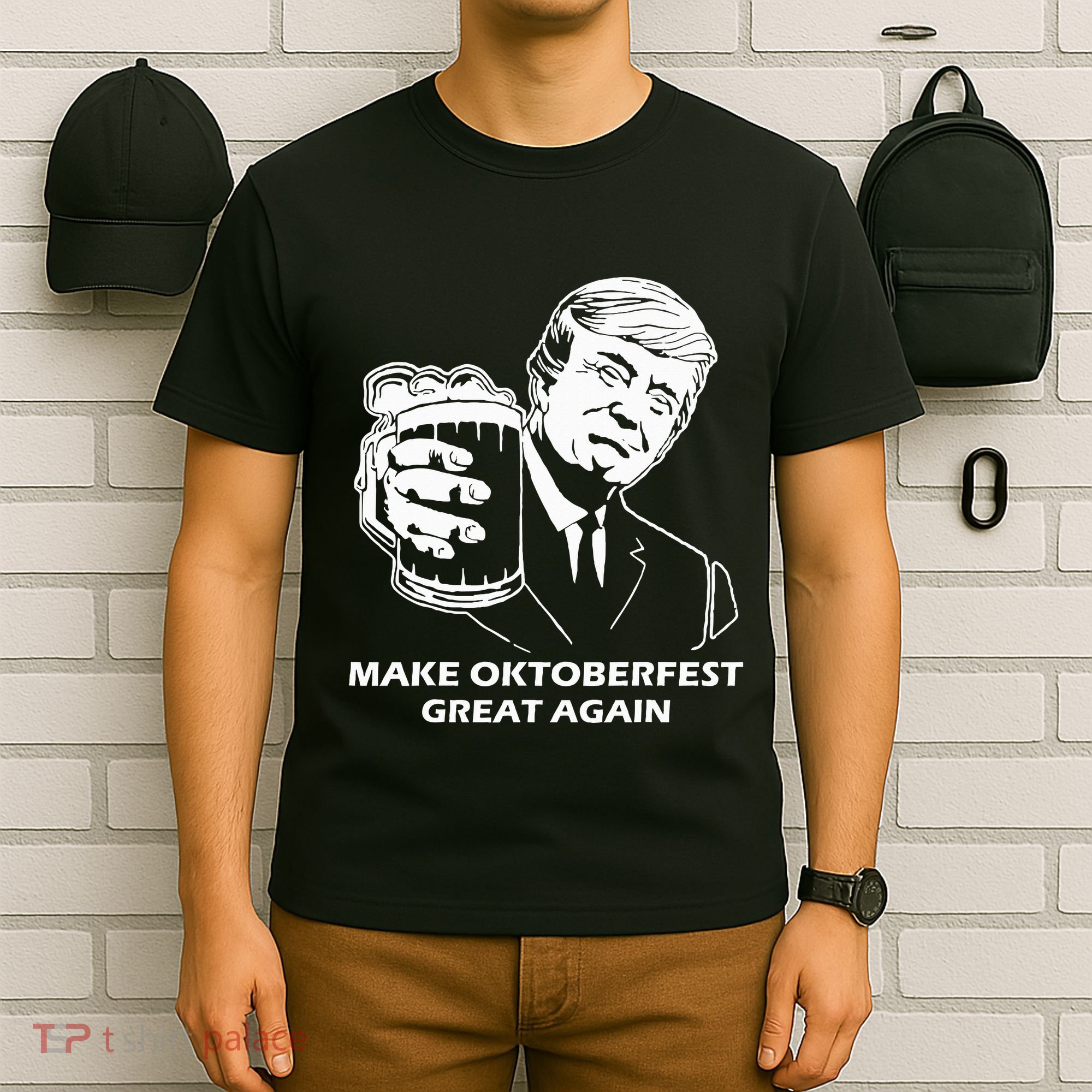 Make Oktoberfest Great Again Funny Trump Drink Beer Festival T-Shirt