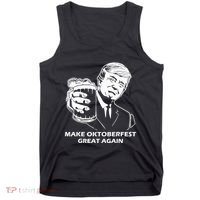 Make Oktoberfest Great Again Funny Trump Drink Beer Festival Tank Top thumb 0