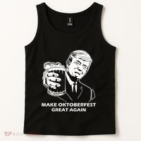Make Oktoberfest Great Again Funny Trump Drink Beer Festival Tank Top thumb 2