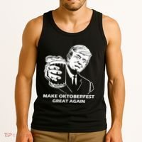 Make Oktoberfest Great Again Funny Trump Drink Beer Festival Tank Top thumb 3