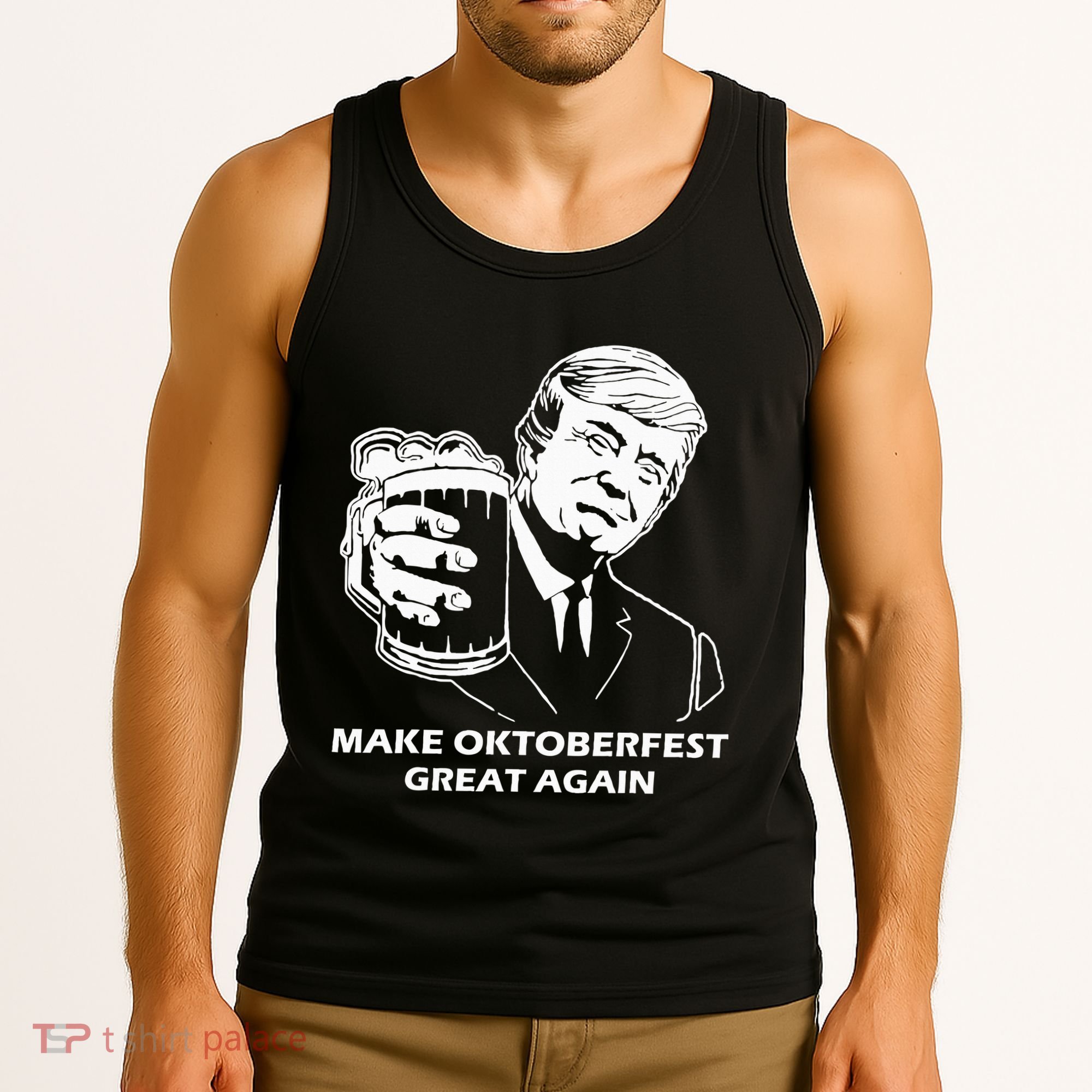 Make Oktoberfest Great Again Funny Trump Drink Beer Festival Tank Top