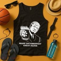 Make Oktoberfest Great Again Funny Trump Drink Beer Festival Tank Top thumb 4