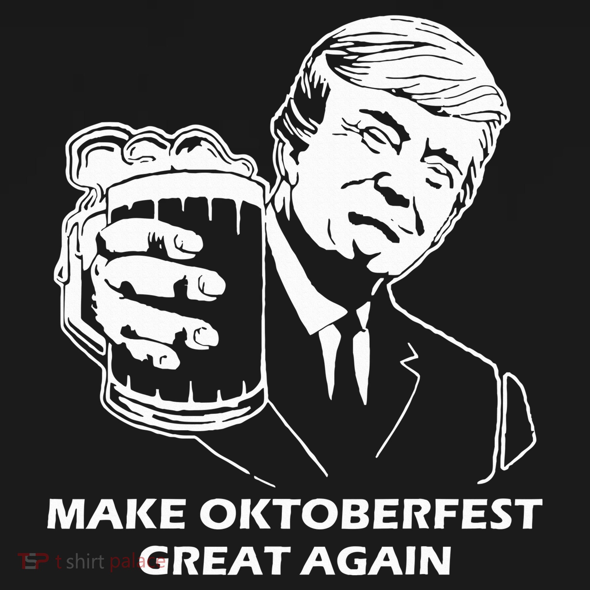 Make Oktoberfest Great Again Funny Trump Drink Beer Festival Kids T-Shirt
