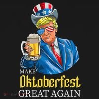 Make Oktoberfest Great Again Funny Trump Drink Beer Festival Hoodie thumb 2