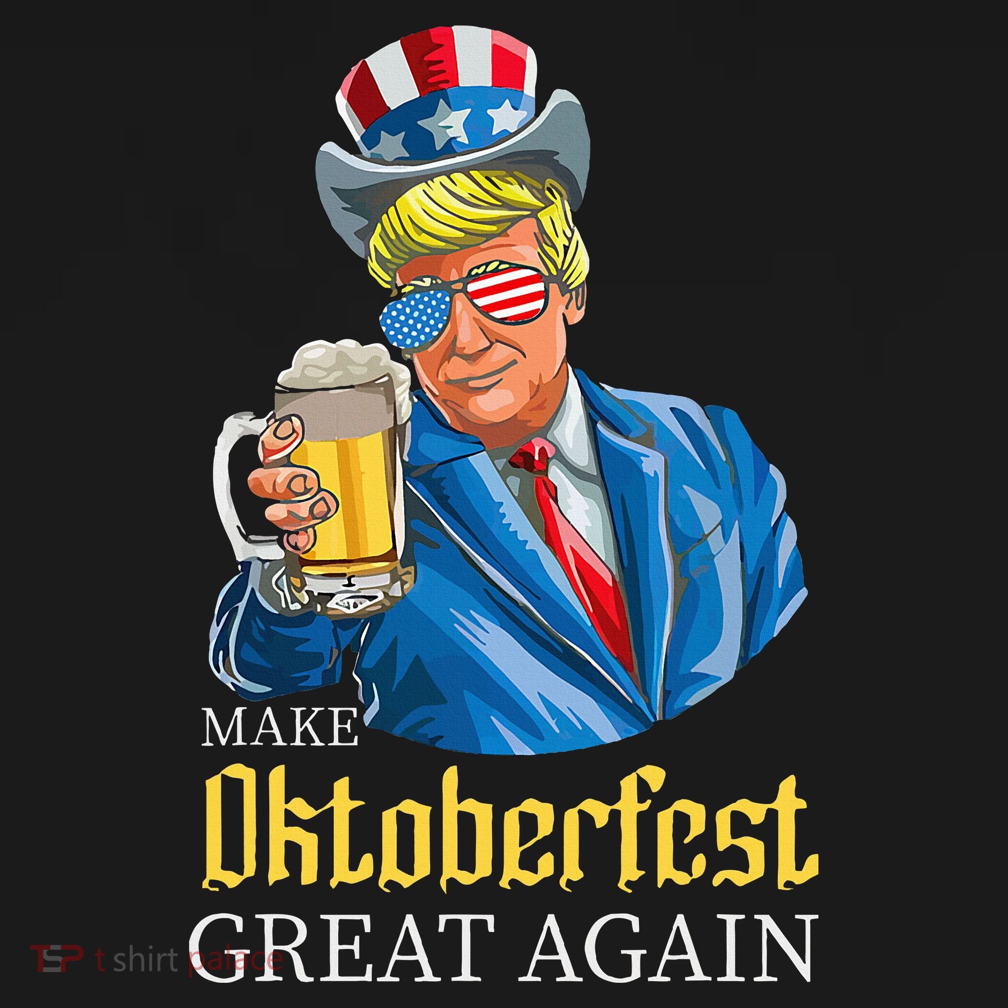 Make Oktoberfest Great Again Funny Trump Drink Beer Festival Hoodie