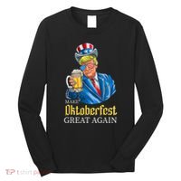 Make Oktoberfest Great Again Funny Trump Drink Beer Festival Long Sleeve Shirt thumb 0