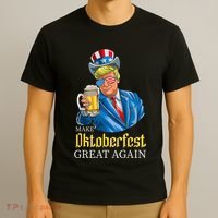 Make Oktoberfest Great Again Funny Trump Drink Beer Festival T-Shirt thumb 3