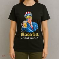 Make Oktoberfest Great Again Funny Trump Drink Beer Festival T-Shirt thumb 4