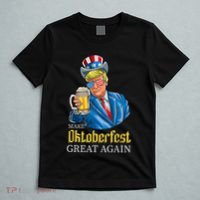 Make Oktoberfest Great Again Funny Trump Drink Beer Festival T-Shirt thumb 5
