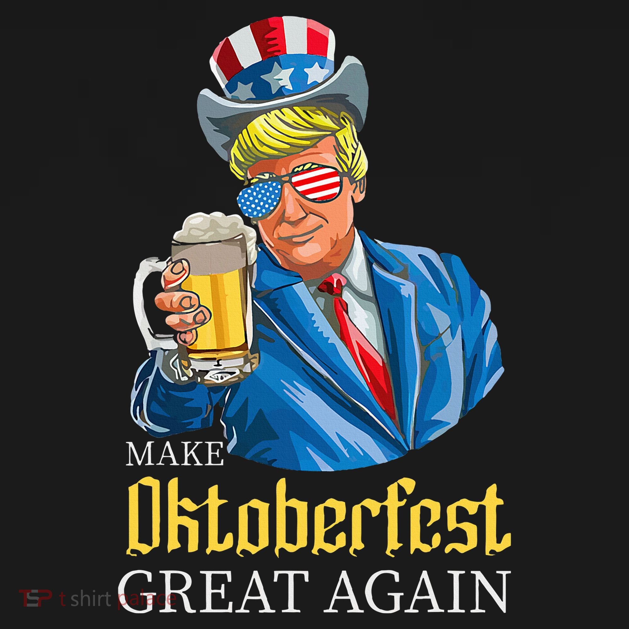 Make Oktoberfest Great Again Funny Trump Drink Beer Festival Kids Hoodie