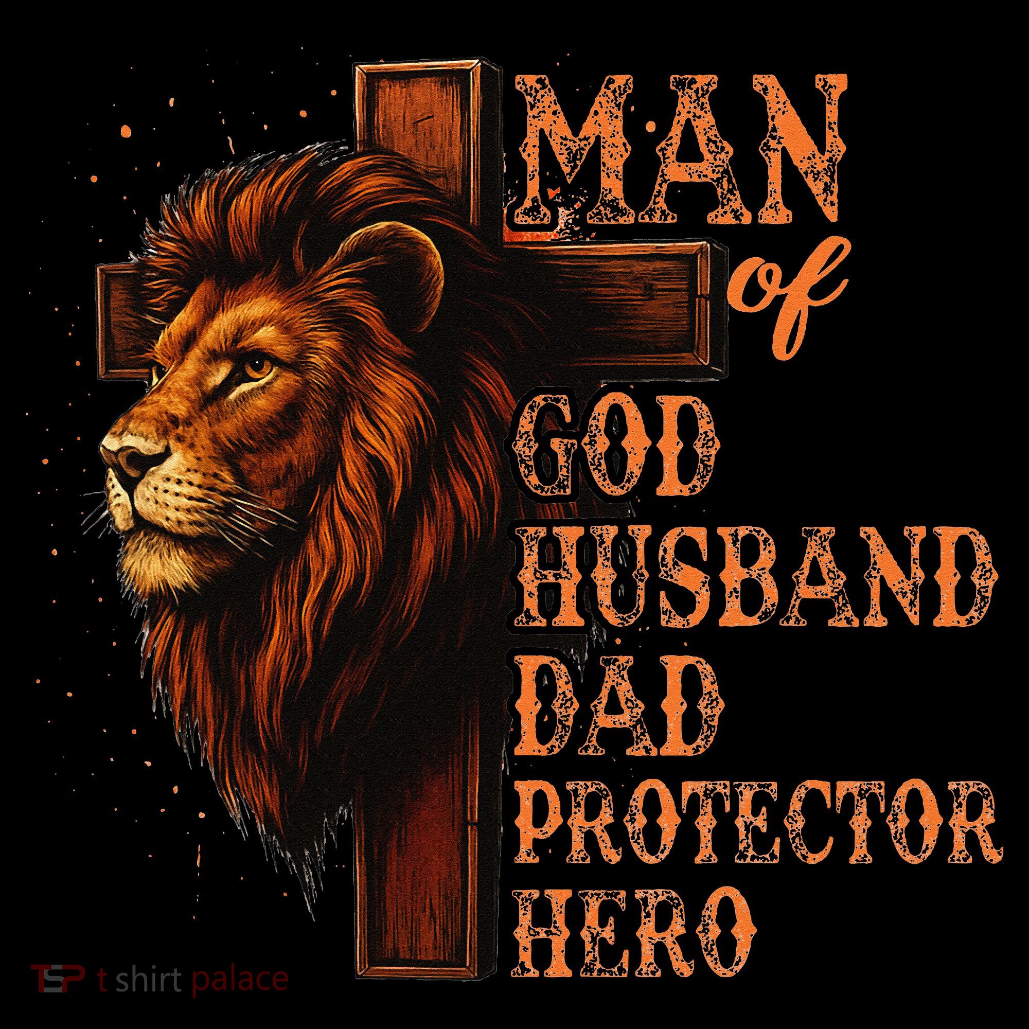 Man Of God Husband Daddy Protector Hero Lion Fathers Day Coffee Mug