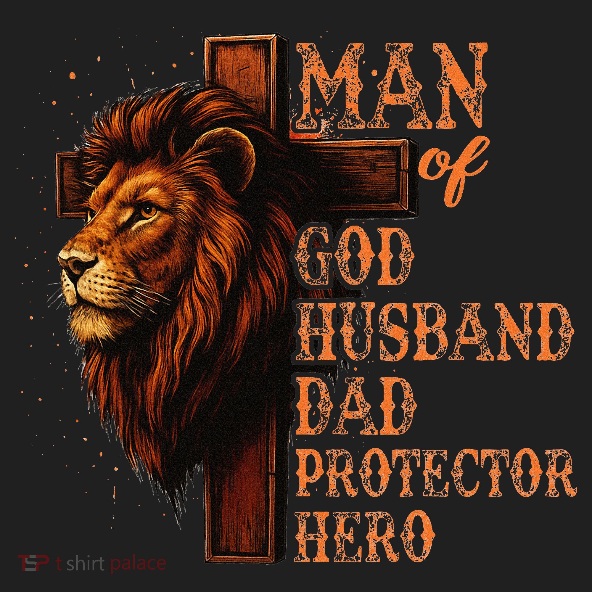 Man Of God Husband Daddy Protector Hero Lion Fathers Day Beanie