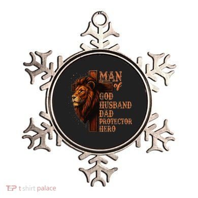 Man Of God Husband Daddy Protector Hero Lion Fathers Day Ornament