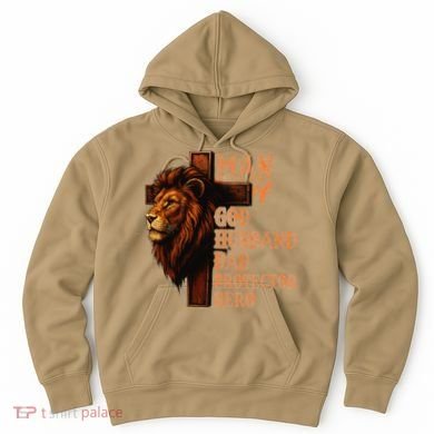 Man Of God Husband Daddy Protector Hero Lion Fathers Day Hoodie