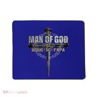 Man Of God Husband Dad Papa Christian Cross FatherS Day Mousepad thumb 0