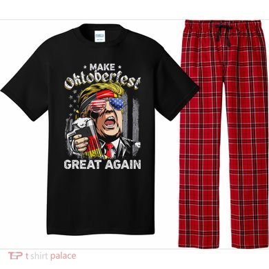 Make Oktoberfest Great Again Trump Pajama Set