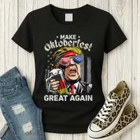Make Oktoberfest Great Again Trump Women's T-Shirt thumb 3