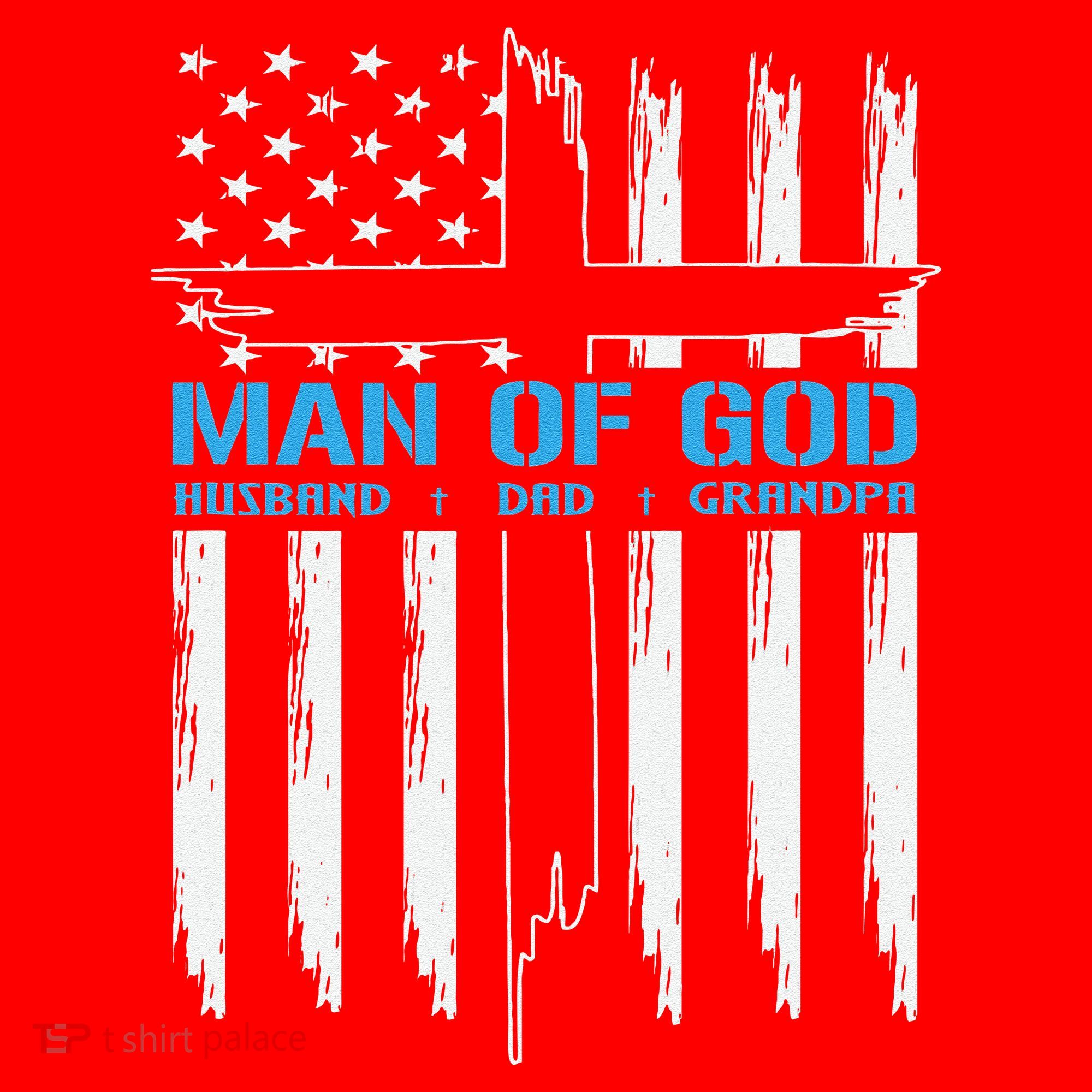 Man Of God Cross American Flag Jesus Christian Santa Hat