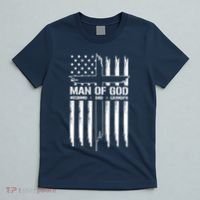 Man Of God Husband Dad Grandpa Funny T-Shirt thumb 5