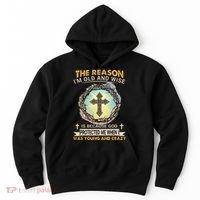 Man Of God The Reason I Am Old And Wise Is Because God Prote Hoodie thumb 0