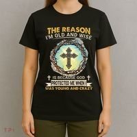 Man Of God The Reason I Am Old And Wise Is Because God Prote T-Shirt thumb 4